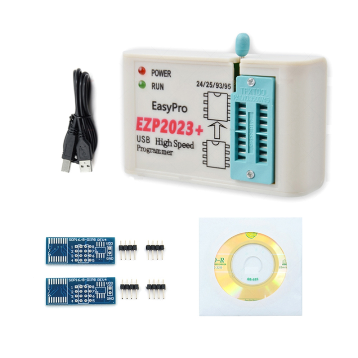 EZP2023 High-Speed USB SPI FLASH Programmer White Programmer EZP2023 Support 24/25/93 EEPROM Bios 25T80 Burning Offline Copy