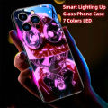 So Cool Anime Luminous Glass LED Calling Light Up Phone Case Cover For XiaoMi 11 12 13 Pro Poco F3 F4 F5 Pro 5G. 