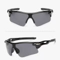 Sports Sunglasses & Windproof Bicycle Riding Sunglasses For Unisex | Black Polycarbonate UV Protection Outdoor Adventure Sunglasses. 