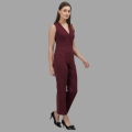 Women Wrap Jumpsuit (Brown) PRIME DOKO. 