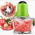 2 in 1 Electric Chopper Food Processor With Chopping Mixing Blades. 