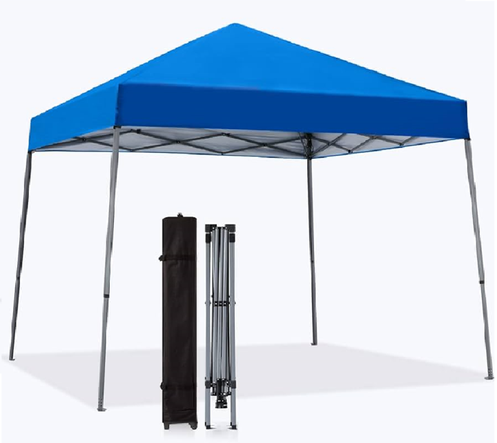 Blue Color Portable Pop Up Gazebo Tent With Large Base