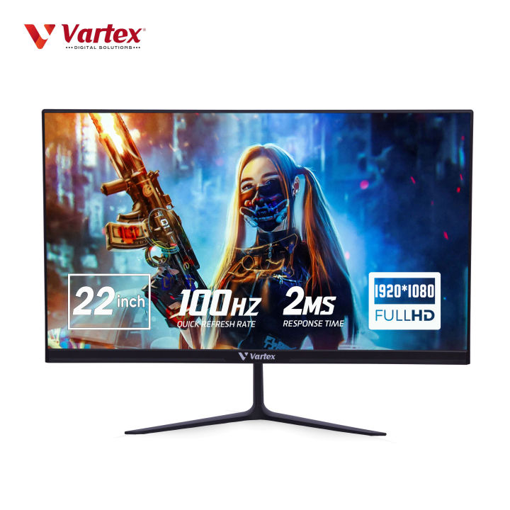 Vartex 22" Full HD 100Hz Frameless Gaming Monitor – IPS Panel | FreeSync | Eye Care | Ultra-Slim Design