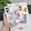 Carry meed Fashion  Morandi Butterfly Phone Case For Xiaomi Redmi Note 13 12 12S 11 11S 10 10T 10S 9 9S 8 Pro Plus 4G 5G Liquid Silicone Cover. 