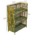 Bamboo Shoe Rack (3 step). 