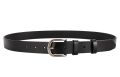 Women Leather Belt Black Casual Waist Belt for Women  with Metal Pin Buckle. 
