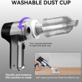 Mini Handheld Vacuum Cleaner Handheld Wireless Black & Silver-Gray ABS Car 3-In-1 Compressed Air Multifunctional Brushless Motor. 