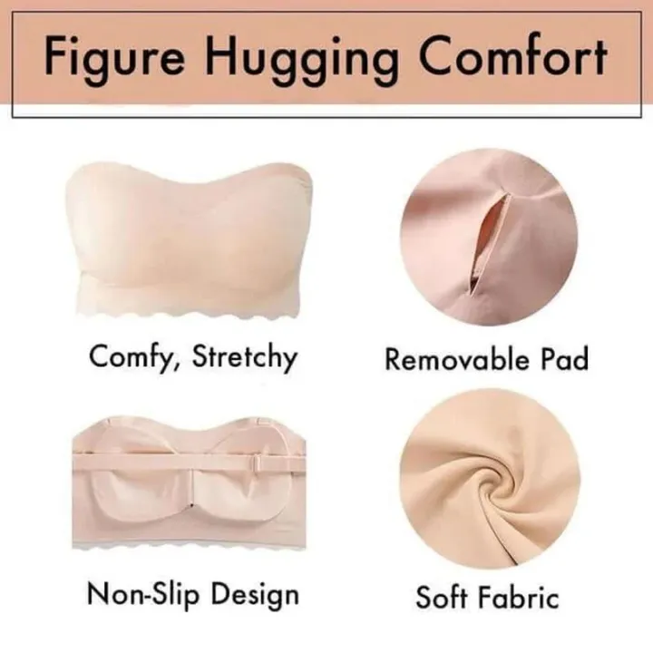 WONTIVE%201-3pcs%20Women%20Strapless%20Bra%20Invisible%20Push%20Up%20Bras%20Removable%20shoulder%20strap%20Bra%20Convertible%20Seamless%20Bras%2034B%20Cup%20-%20Image%205