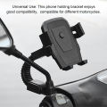 Components: Rearview mirror, mobile phone holder, fixed holder, mobile phone holder modification. 