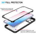 For Apple iPhone 15 14 13 12 11 Pro Max X Xs XR 8 7 Plus Phone Case, 360 Full Protective Casing Shockproof Hard Acrylic Cover. 