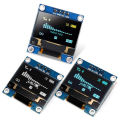 【Limited-time offer】OLED 126x64 Display Module for arduino Blue IIC I2C 4pins for Communicate 0.96| LCD Screen Board OLED Blue for GND VCC SCL SDA. 