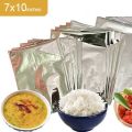 7x9 Silver Pouch for Food Packaging 100 Pcs Ideal for Home and Restaurants. 