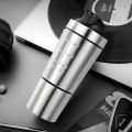 26 OZ Stainless Steel Shaker Bottle with Storage Compartment  Steel Protein Shaker  Compartment. 