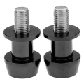 FORIDE 4X Motorcycle CNC Swingarm Swing Arm Spool Sliders Stand Bobbins 10mm for 250 ER6 Z 250 ER6F - Black. 