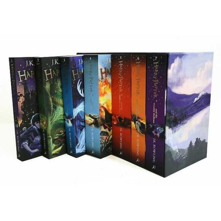 A complete, seven-volume set of the Harry Potter series with