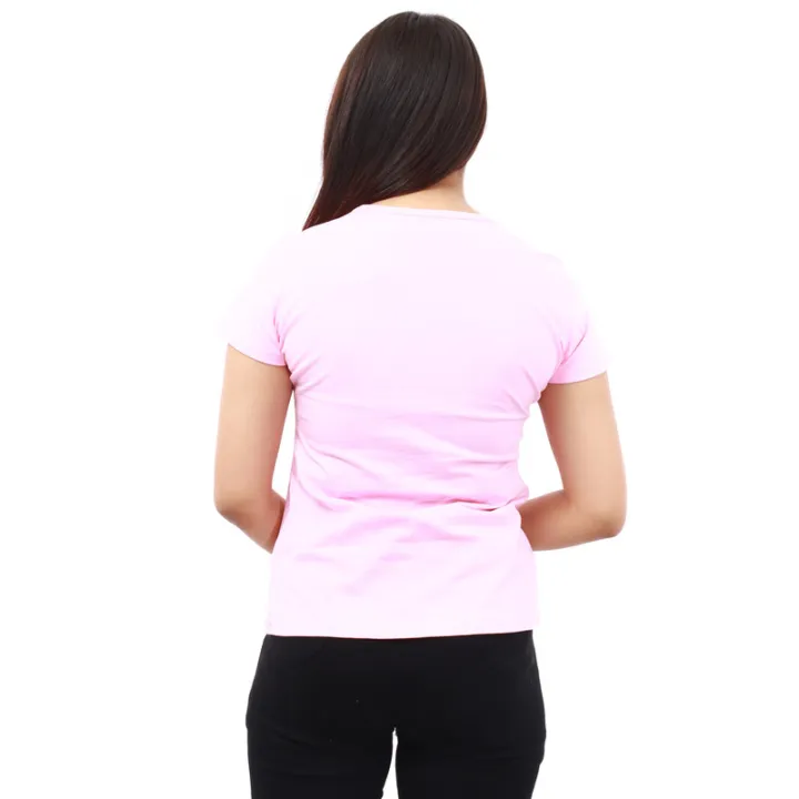 Doro%20Pink%20Cotton%20Round%20Neck%20Half%20Sleeve%20Side%20Printed%20T-Shirt%20For%20Women%20-%20Image%205