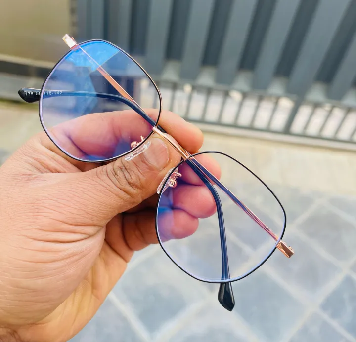 New%20Elegant%20Unisex%20Clubmaster%20Full%20Rim%20Metal%20Frame%20Prescription%20Glasses%20with%20Blue%20Ray%20Cut%20-%20Image%205