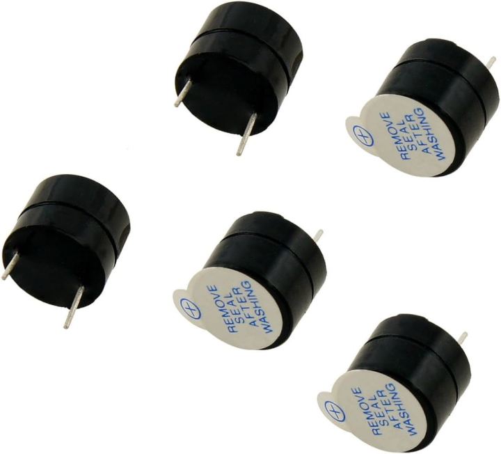 5V 10mm Continuous Buzzer(5pcs Combo Set) for Electronics Project - PCB Mount || Piezo Buzzers