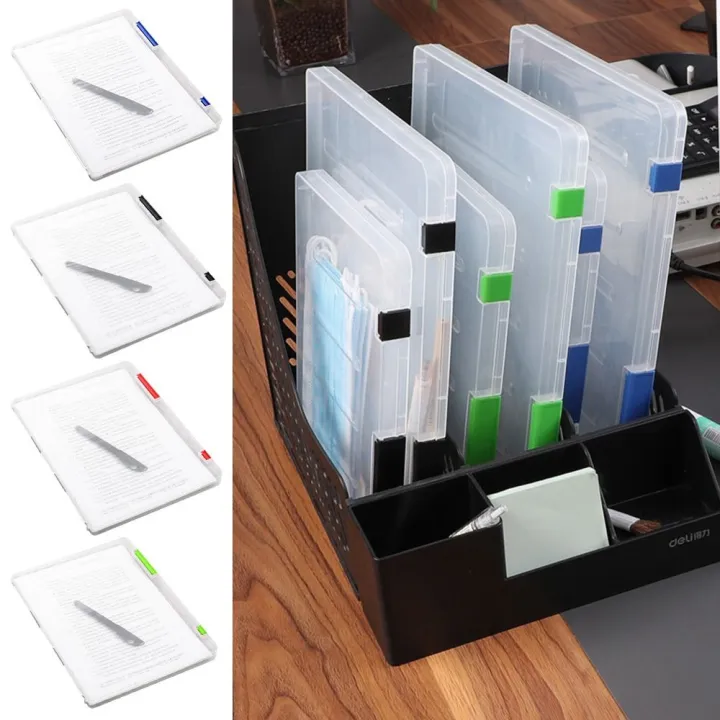 Portable Transparent Sorting File Case File Box File Organizer Storage ...