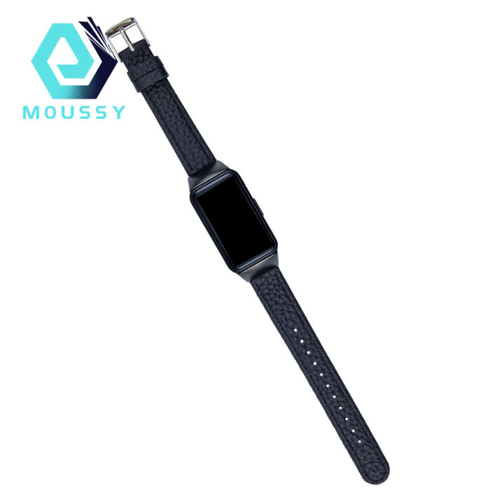 Watch Band Soft Replacement Faux Leather Smartwatch Wristband Bracelet Accessories for Huawei Band 6