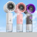 Compact Portable Handheld Spray Fan Strong Wind High-speed Foldable Small Fan Rechargeable Fine Mist Function Handheld Misting Fan Personal Use. 