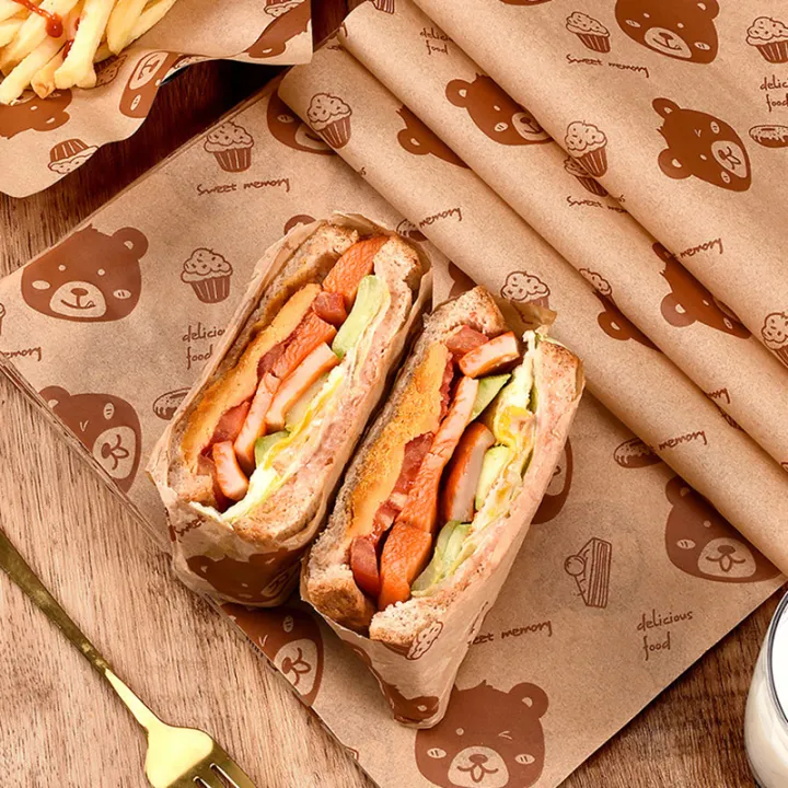 100PC%20Sandwich%20Packaging%20Paper%20Food%20Grade%20Without%20BisphenolA%20Oil%20Resistant%20Paper%20Bread%20Sandwich%20Fries%20Oilpaper%20Baking%20Tools%20Fayshow%20-%20Image%204