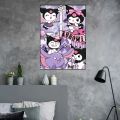 Canvas Painting Stickers Sail Aesthetic Art Wall Home Decor i Cute Poster Kuromi Kawai. 