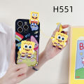 Patrick Star Casing iPhone 16 15 Pro Max 15 Pro 15 Plus 15 14 Pro Max 14 Pro 14 Plus 14 Cartoon SpongeBob SquarePants Lanyard Strap Silicone Shockproof Phone Case. 