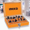 Ingco 12pcs Router Bits Set (12mm). 