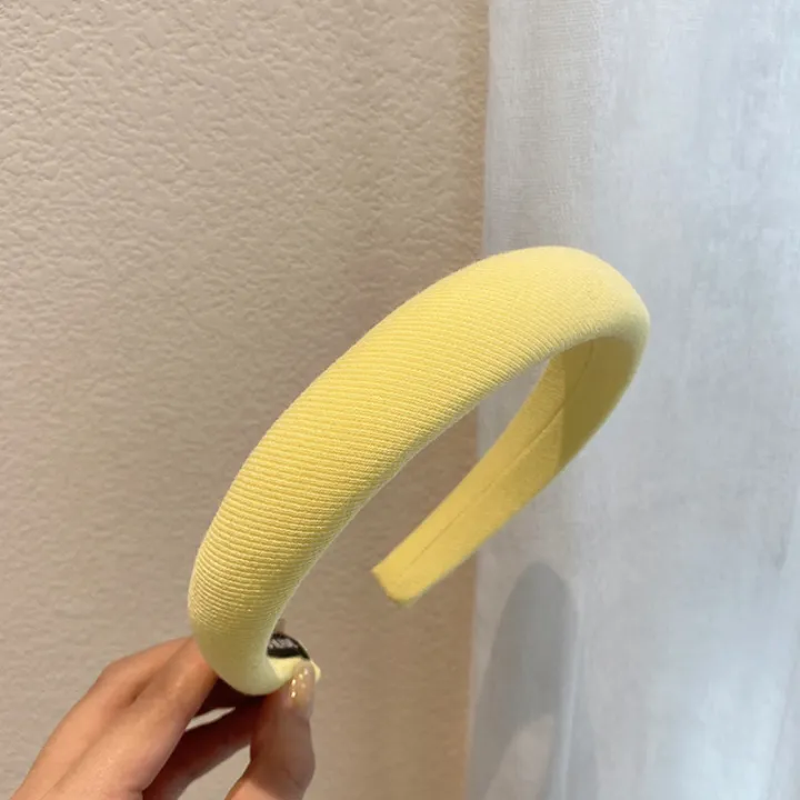 Korean%20Style%20Wide%20Sponge%20Solid%20Color%20Headband%20High%20Skull%20Top%20Women%20Summer%20Internet%20Celebrity%20New%20Trendy%20Hairband%20Versatile%20for%20Going%20Out%20-%20Image%206