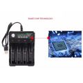 18650 Lithium Battery Charger 4 Slot 3.7V Smart USB Charging Stand 14500 Bright Flashlight Charger. 