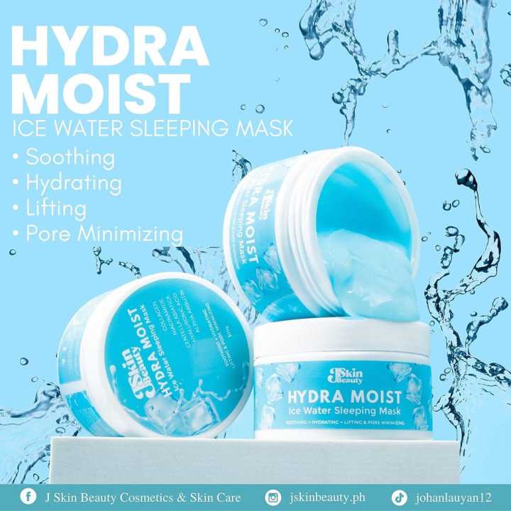 J Skin Beauty HYDRA MOIST Ice Water Sleeping Mask, 300g Fast absorbing.With cooling effect