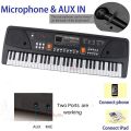 Electronic Piano Keyboard 61 Keys - Multi-function Portable Piano Keyboard With Charging Function For Electronic Organ Beginner. 