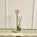 Linman Modern Shelf Wooden Flower Roll Paper Rack Rolls Storage VertNew ical Tissue Stand Space Saving Home Decor Napkins Rack Toilet. 