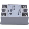 fasdaga 5X Single Phase Solid State Relay DC-DC SSR-40DD 40A DC3-32V DC5-60V White+Silver. 