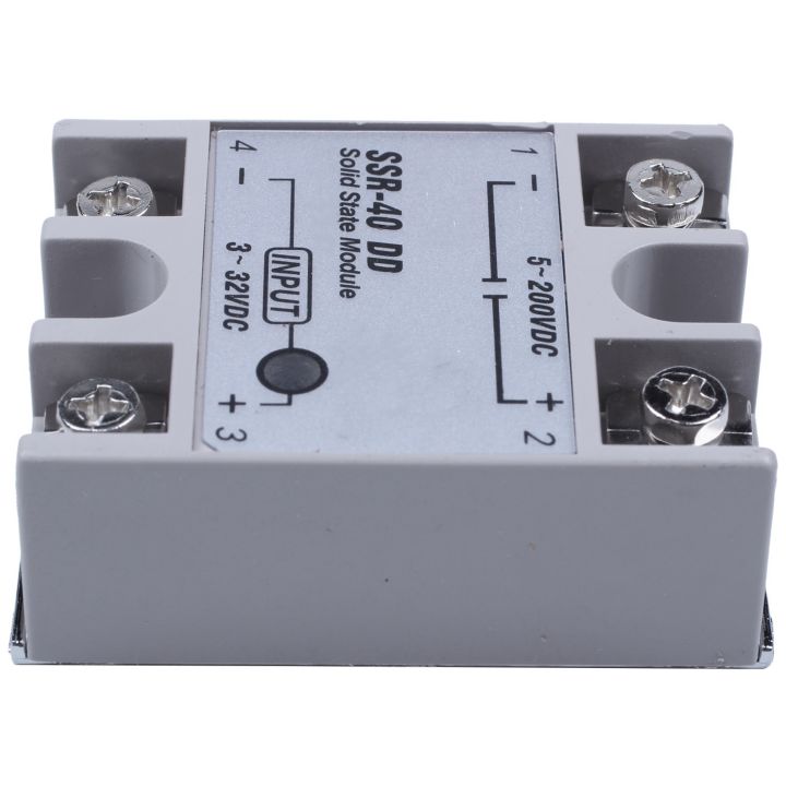 fasdaga%205X%20Single%20Phase%20Solid%20State%20Relay%20DC-DC%20SSR-40DD%2040A%20DC3-32V%20DC5-60V%20White+Silver%20-%20Image%205