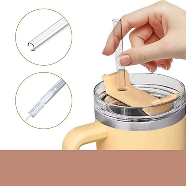 6%20Piece%20Replacement%20Straws%20Transparent%20Reusable%20With%20Cleaning%20Brush%20For%2040Oz%20Tumbler,Cup%20Straw%20For%20Tumbler%20Accessories%20-%20Image%206