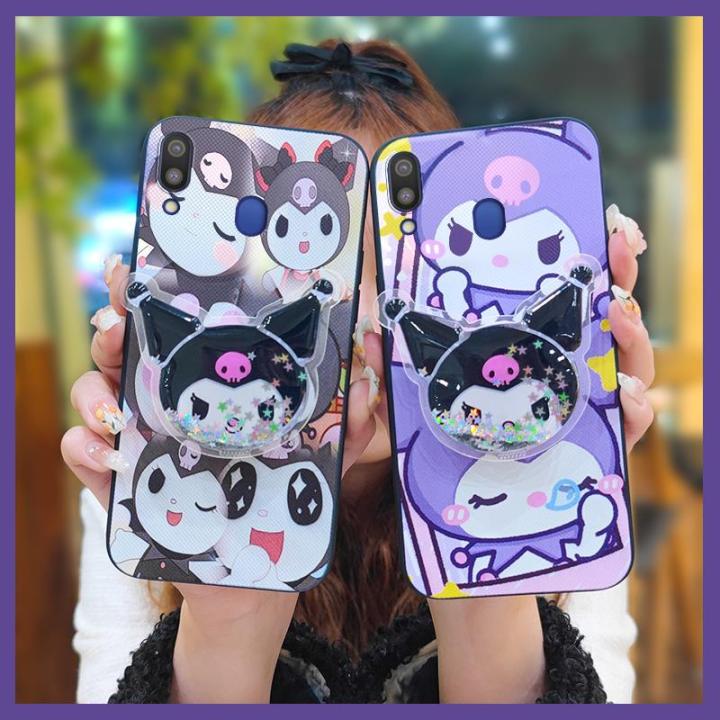 TPU%20Waterproof%20Phone%20Case%20For%20Samsung%20Galaxy%20M20/SM-M205FD%20Glitter%20Dirt-resistant%20Rotatable%20stand%20Anti-knock%20Kickstand%20-%20Image%207