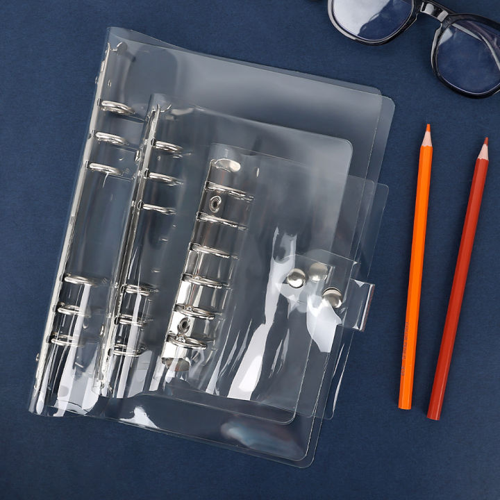 A5/A6/A7%20Transparent%20PVC%20Clip%20File%20Folder%20Notebook%20Loose%20Leaf%20Ring%20Binder%20Planner%20Agenda%20School%20Office%20Supplies%201Pcs%20-%20Image%204