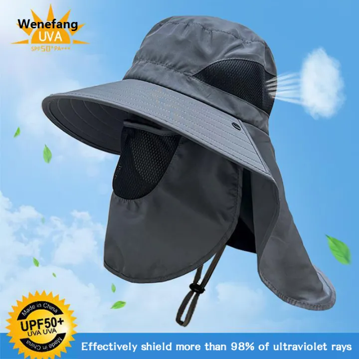 Wenefang%20Summer%20Sun%20Protection%20Hat%20Men%20Outdoor%20UV%20Protection%20Fishing%20Cap%20360%C2%B0%20Neck%20Face%20Protection%20Cycling%20Climbing%20Mask%20Sunshade%20Hats%20-%20Image%202