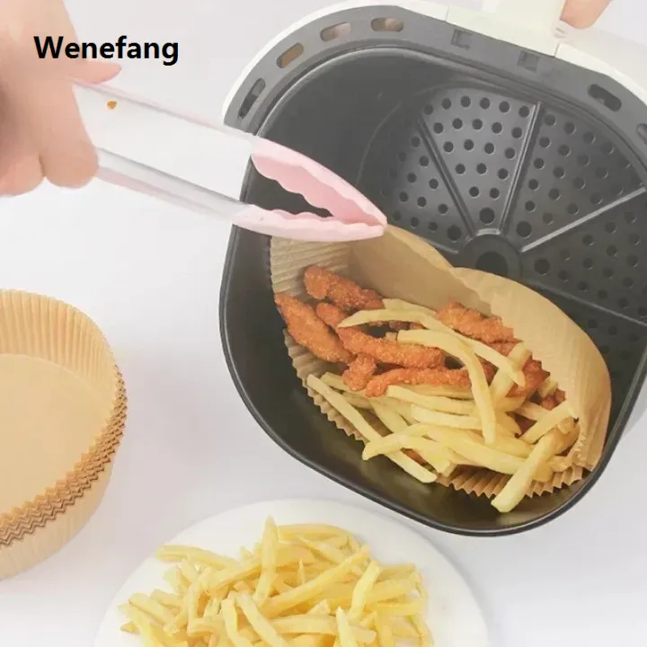 Wenefang%2050/100PCS%20Air%20Fryer%20Disposable%20Paper%20Square%20Round%20Baking%20Paper%20Barbecue%20Original%20Plate%20NonStick%20Mat%20Kitchen%20Oven%20Oil%20Absorbing%20Paper%20Tool%20-%20Image%204