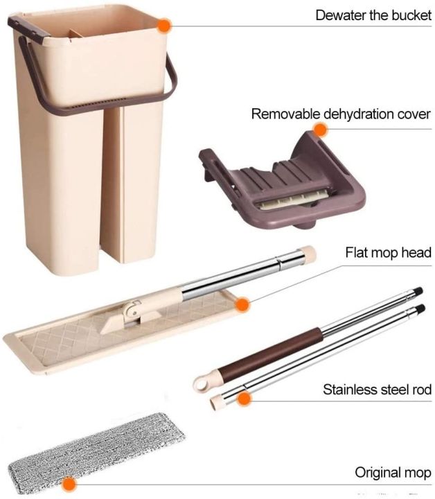 Floor%20Mop%20with%20Bucket,%20%20Flat%20Squeeze%20Mop%20Bucket%20System%20Cleaning%20Supplies%20360%C2%B0%20Flexible%20Mop%20Head/2%20Reusable%20Pads%20Home%20Hardwood%20Floor%20Cleaner%20Mops%20-%20Image%204