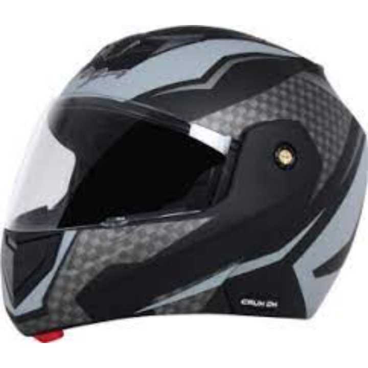 Vega Crux DX Checks Black/Grey Full Face Helmets For Bike Daraz