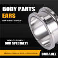 Kqueebee 1 Pair Screw Fit Stainless Steel Ear Plugs Rings Flesh Tunnels Piercing Jewelry Steel Color, 22mm. 