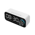 Multifunctional Device High Volume Bluetooth Speaker Small Size Clock Function Mini Alarm Clock Portable Design Wireless Connectivity LED Alarm Clock Alarm Clock. 