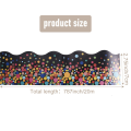 (GGBR) Border Trim Bulletin Borders Stickers 65 Ft Back-To-School Decoration Borders for Bulletin Board/Black Board Trim. 