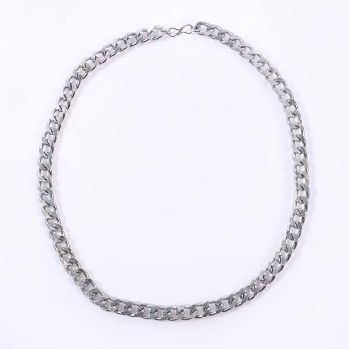 Silver Color Thick Chain Locket For Men