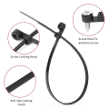 NCANRUI 12 Inch Cable Ties (100 Pack) Zip Ties with Screw Mounting Hole 120 Lb Strength + 100 Screws for Wire Management. 