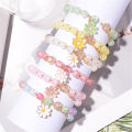 Beaded Daisy bracelet Stylish New fashion Different colors  bead bracelet Women/girls DIY Good luck bracelet for  wear Party accessory Gift for friend Lucky charm Boho style. 