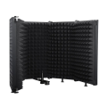 Microphone Wind Screen Foldable Studio Recording Microphone Isolation Shield Mic Noise Reduction Wind Screen (5 Panel ,P75). 